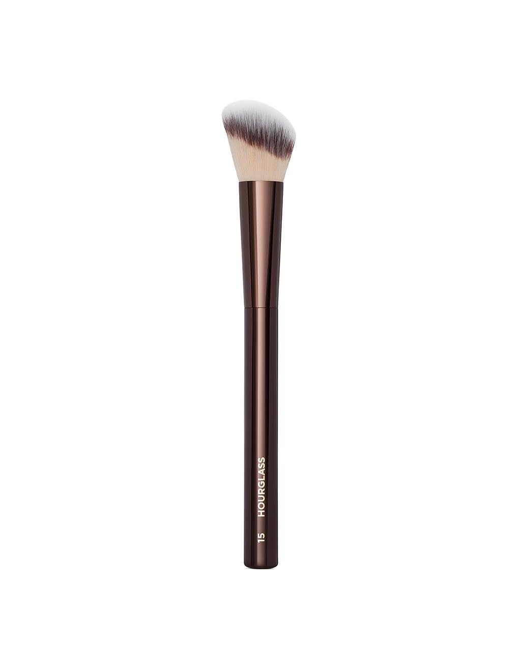 Hourglass No. 15 Blush Brush angled design for precise cheek application