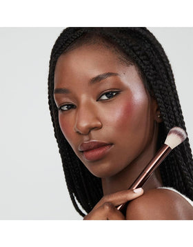 Hourglass No. 15 Blush Brush vegan fibers sustain cruelty-free routines