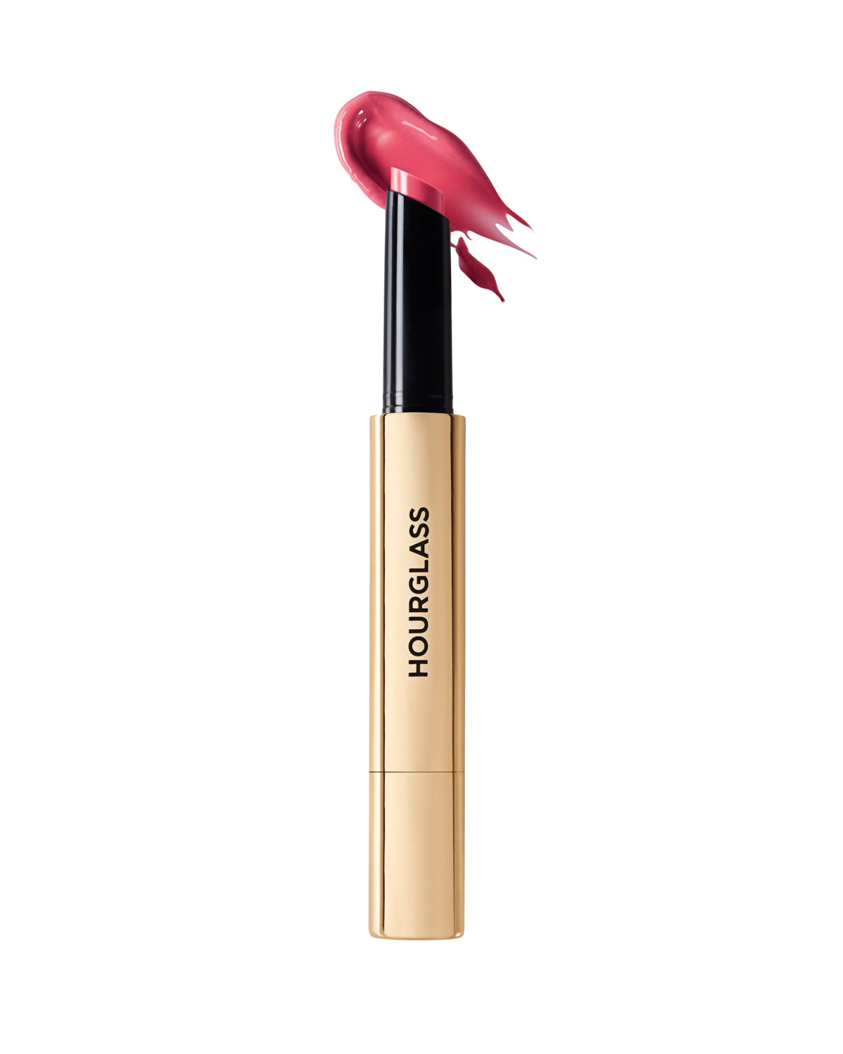 Hourglass Phantom Volumizing Glossy Balm application shot highlights plumping gloss