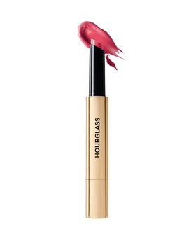 Hourglass Phantom Volumizing Glossy Balm application shot highlights plumping gloss