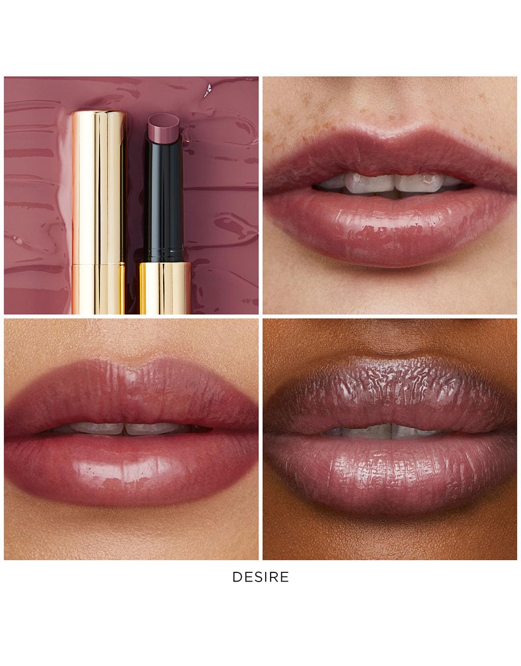 Hourglass Phantom Desire120 nourishing conditioning complex for softer lips all day.