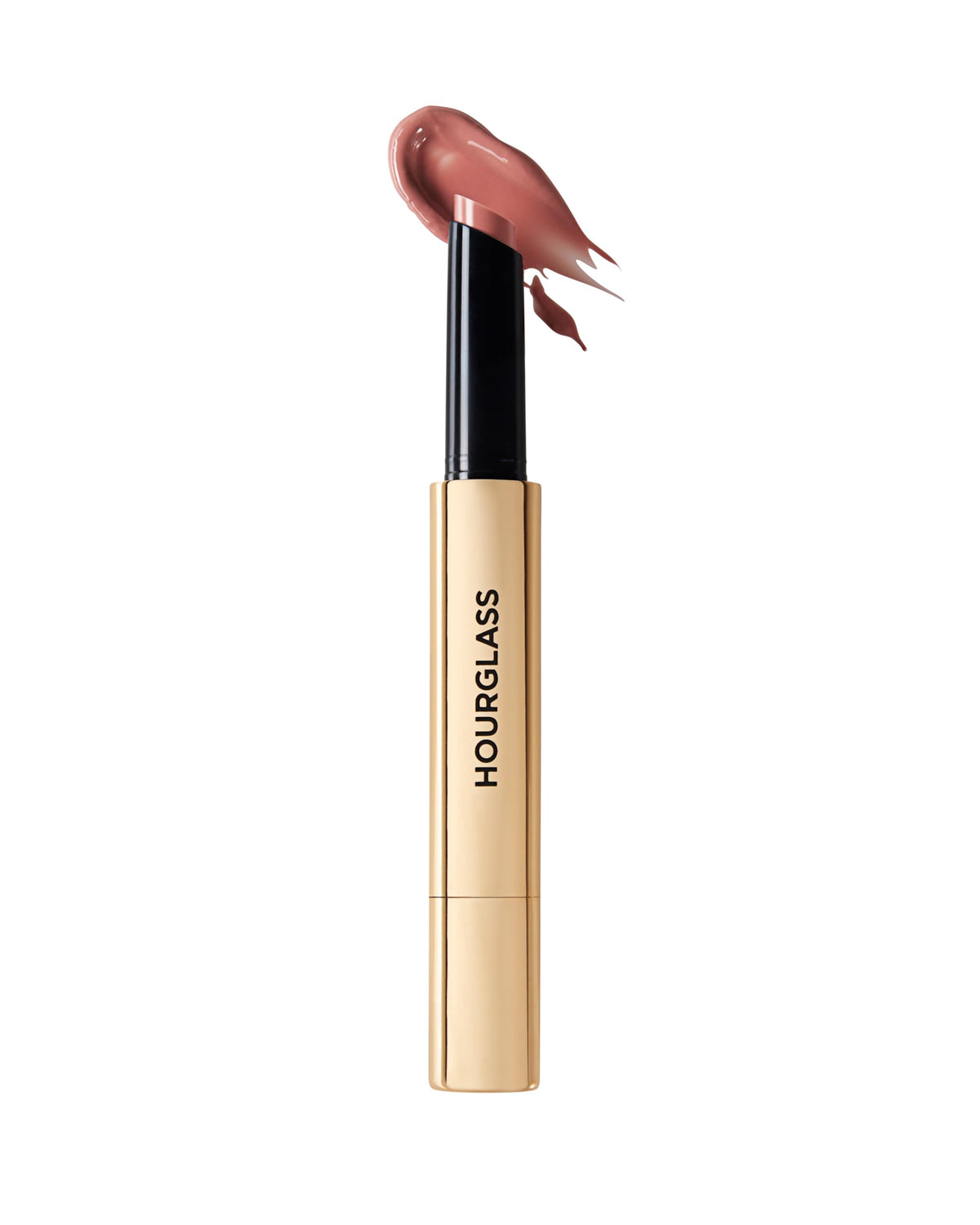 Hourglass Phantom Glossy Balm Sense 110 delivers bold, high-shine color on lips.