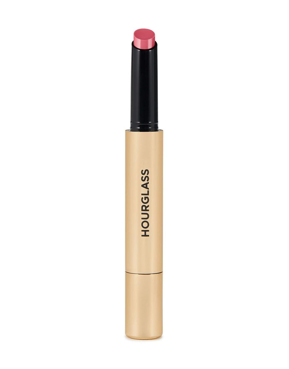Hourglass Phantom Volumizing Glossy Balm twist-up close-up showing hydrating shine