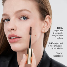 Hourglass Unlocked Instant Extensions Mascara vegan and cruelty-free packaging for ethical beauty routines.