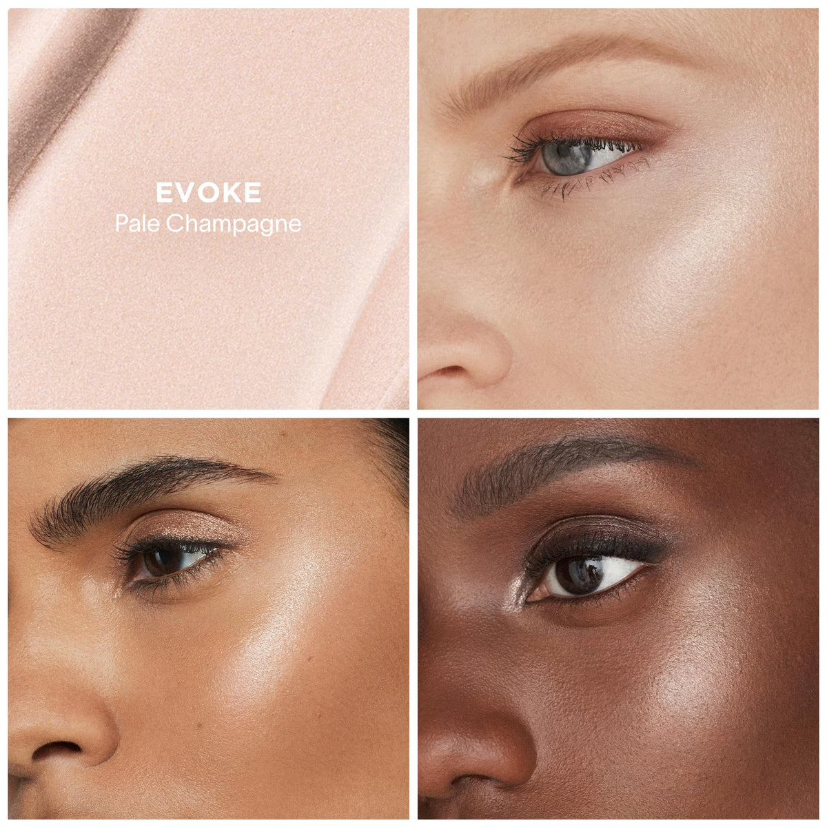 Hourglass Unreal Liquid Highlighter on cheekbones delivers radiant lift and hydration.