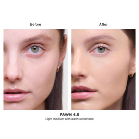 Hourglass Vanish blend close-up reveals natural airbrushed finish