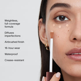 Hourglass Vanish Airbrush Concealer close-up reveals creamy texture.