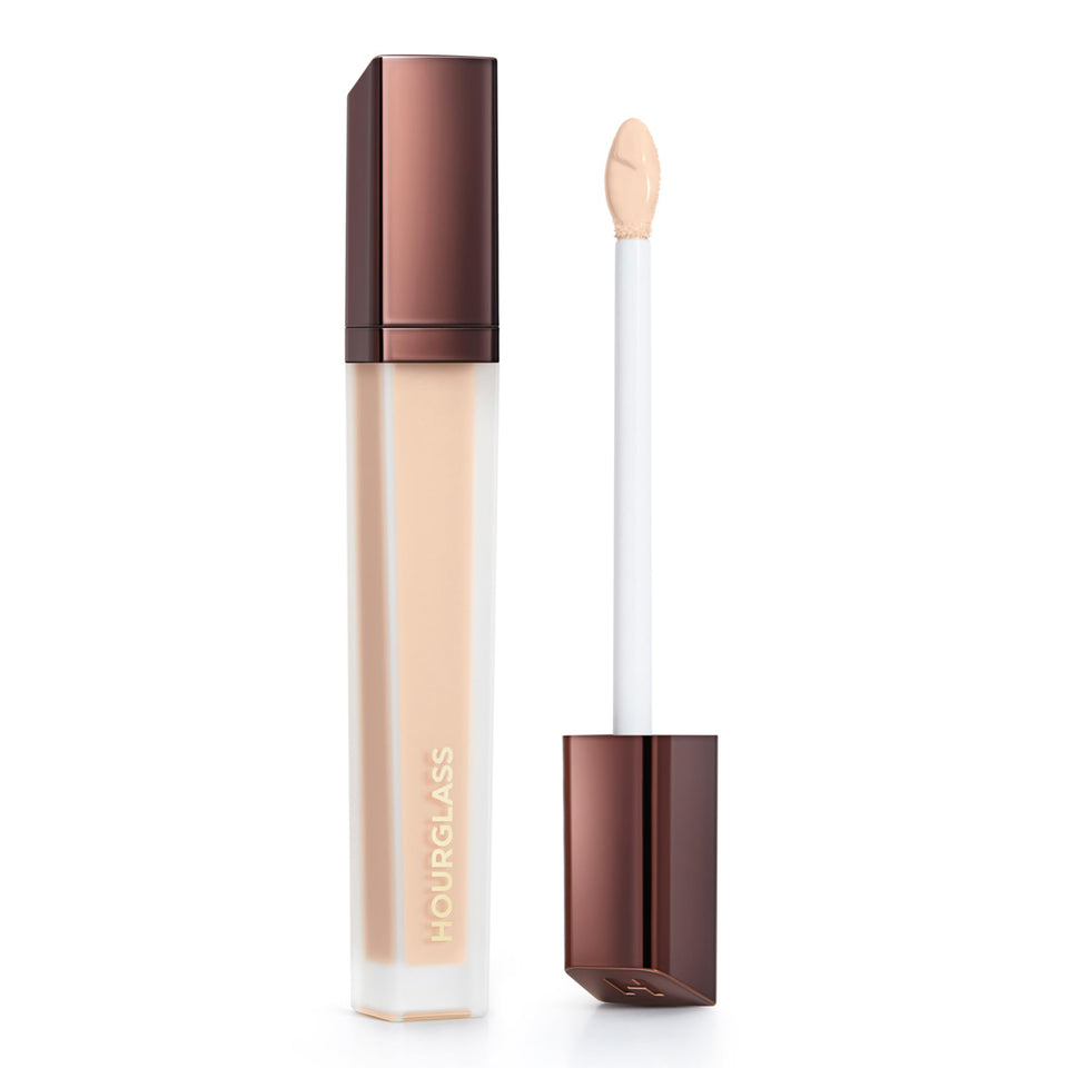 Hourglass Vanish Airbrush Concealer packaging close-up showing premium finish.
