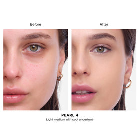 Hourglass Vanish Airbrush Concealer texture on skin shows seamless blend.