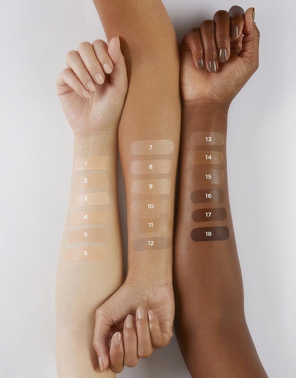 Hourglass Veil Hydrating Skin Tint close-up reveals dewy, hydrated skin texture