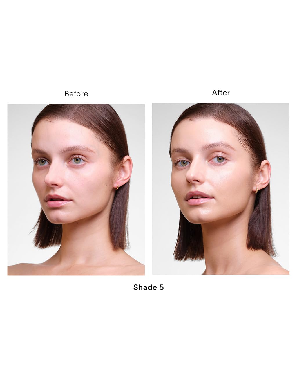 Hourglass Veil Hydrating Skin Tint full-face application yielding a soft, luminous finish