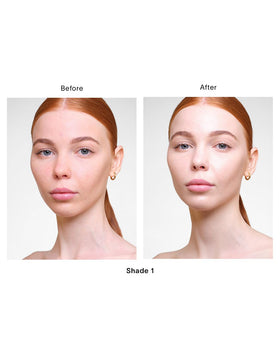 Hourglass Veil Hydrating Skin Tint bottle closeup demonstrates skincare-infused hydration for daily use.