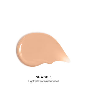 Hourglass Veil Hydrating Skin Tint swatch on cheek for even, natural coverage
