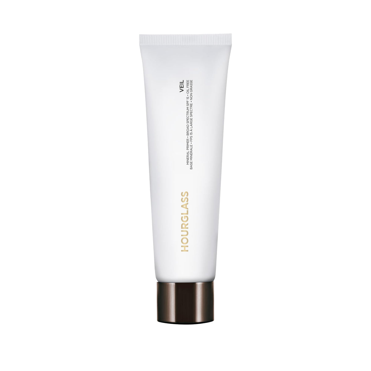 Hourglass Veil Mineral Primer jumbo bottle for all-day makeup wear.