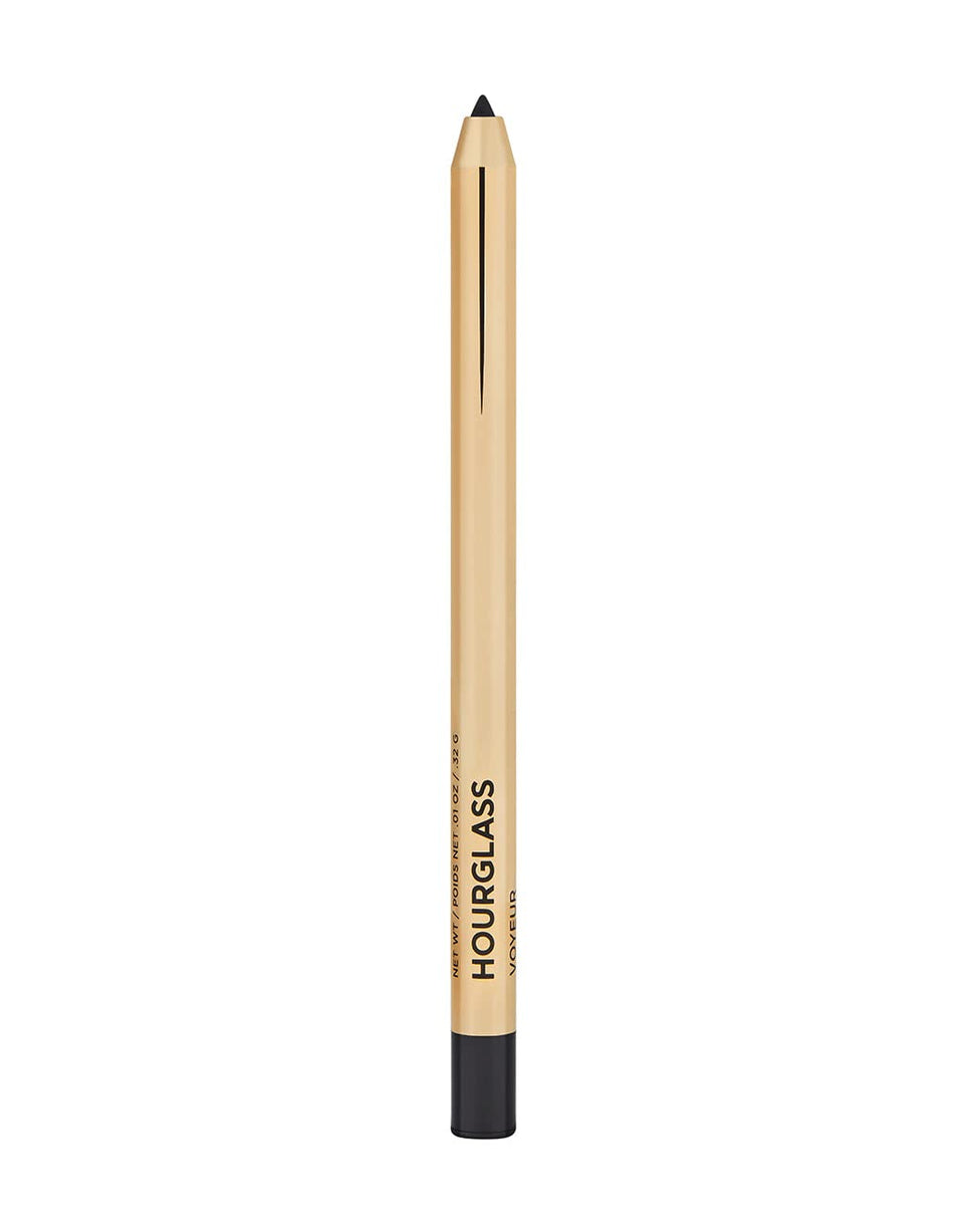 Hourglass Voyeur waterproof mechanical gel liner in Obsidian for crisp, long-lasting eye definition.