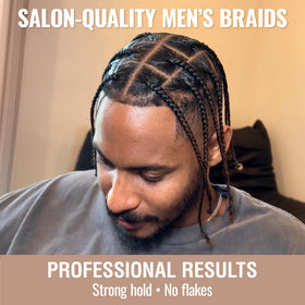 House Of Braid curly-definition close-up emphasizes defined curls with frizz control.