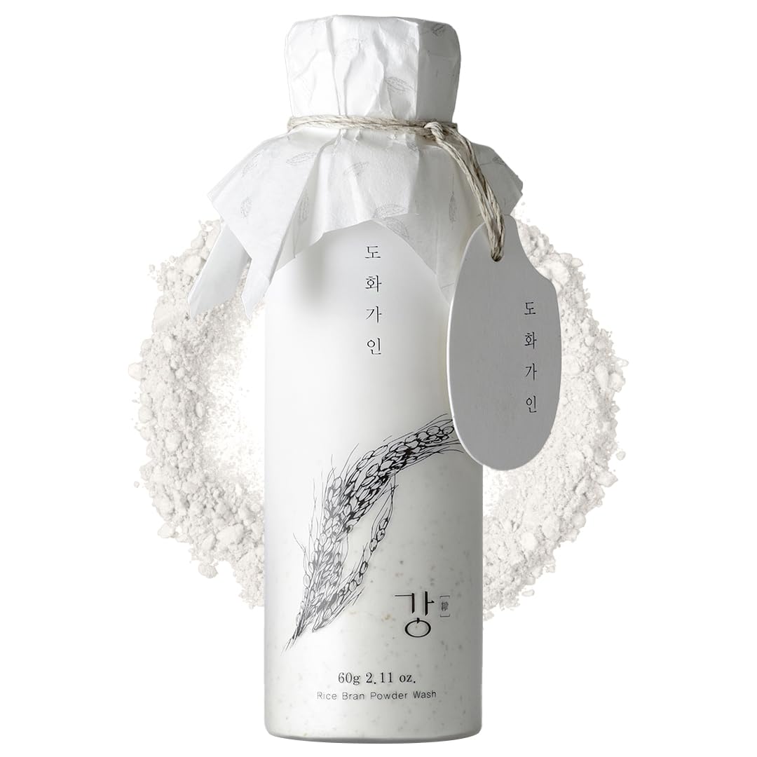 House of Dohwa Rice Bran Powder Wash foam application for gentle exfoliation