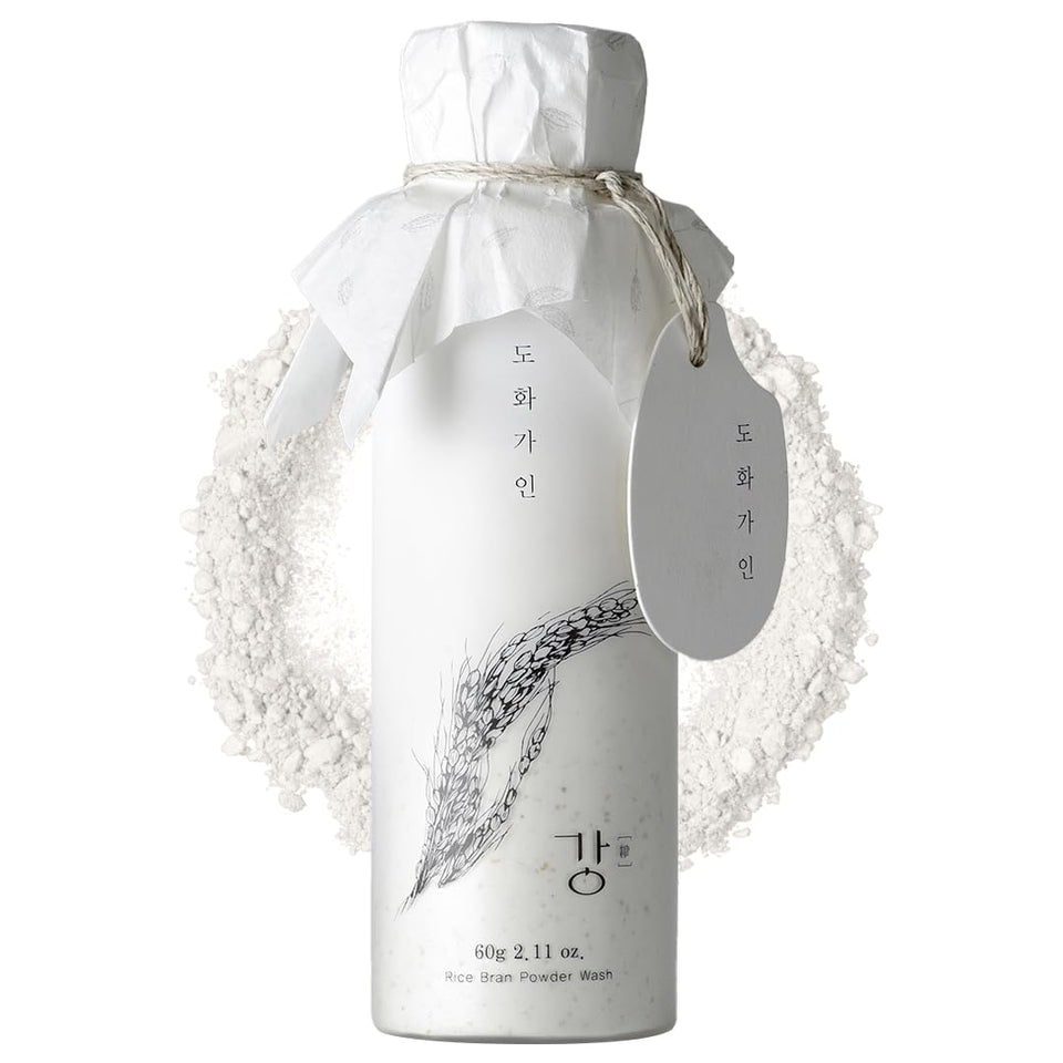 House of Dohwa Rice Bran Powder Wash foam application for gentle exfoliation