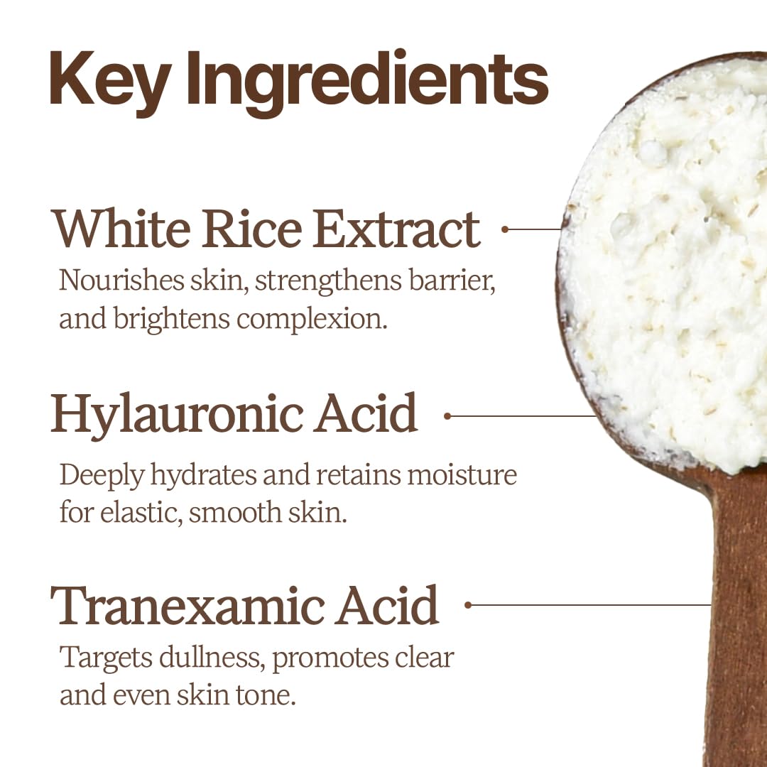 House of Dohwa vegan certified label on Rice Bran Powder Wash bottle
