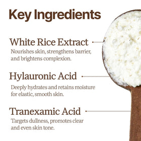 House of Dohwa vegan certified label on Rice Bran Powder Wash bottle