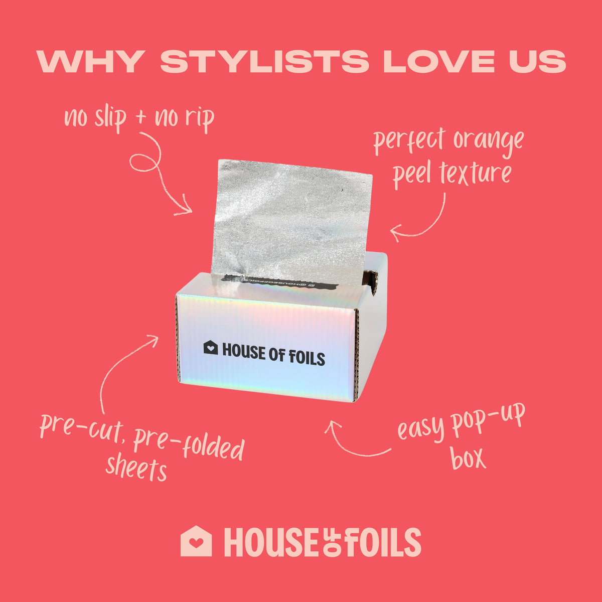 House of Foils ideal for balayage and bright color sessions with secure placement.