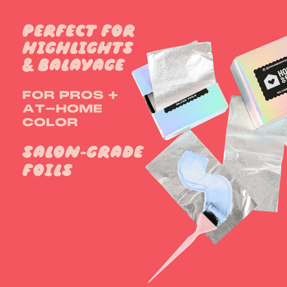 House of Foils orange peel texture foil ensures firm grip for clean color sections.
