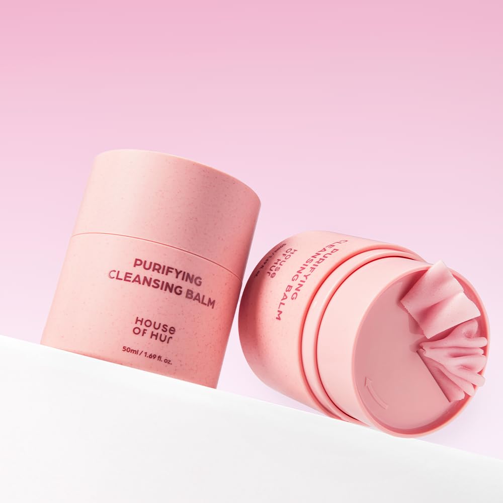 Texture spread on skin shows silky removal capability with House of Hur Purifying Cleansing Balm.