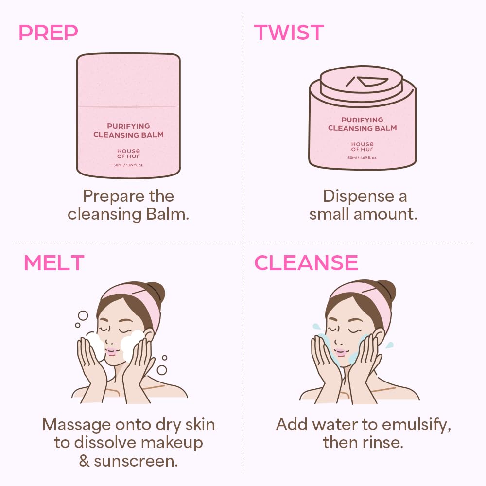 Travel-friendly jar for on-the-go cleansing with House of Hur Purifying Balm.