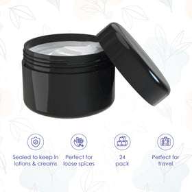 Houseables airtight-seal inner-liner demonstrates secure storage for creams and salves.