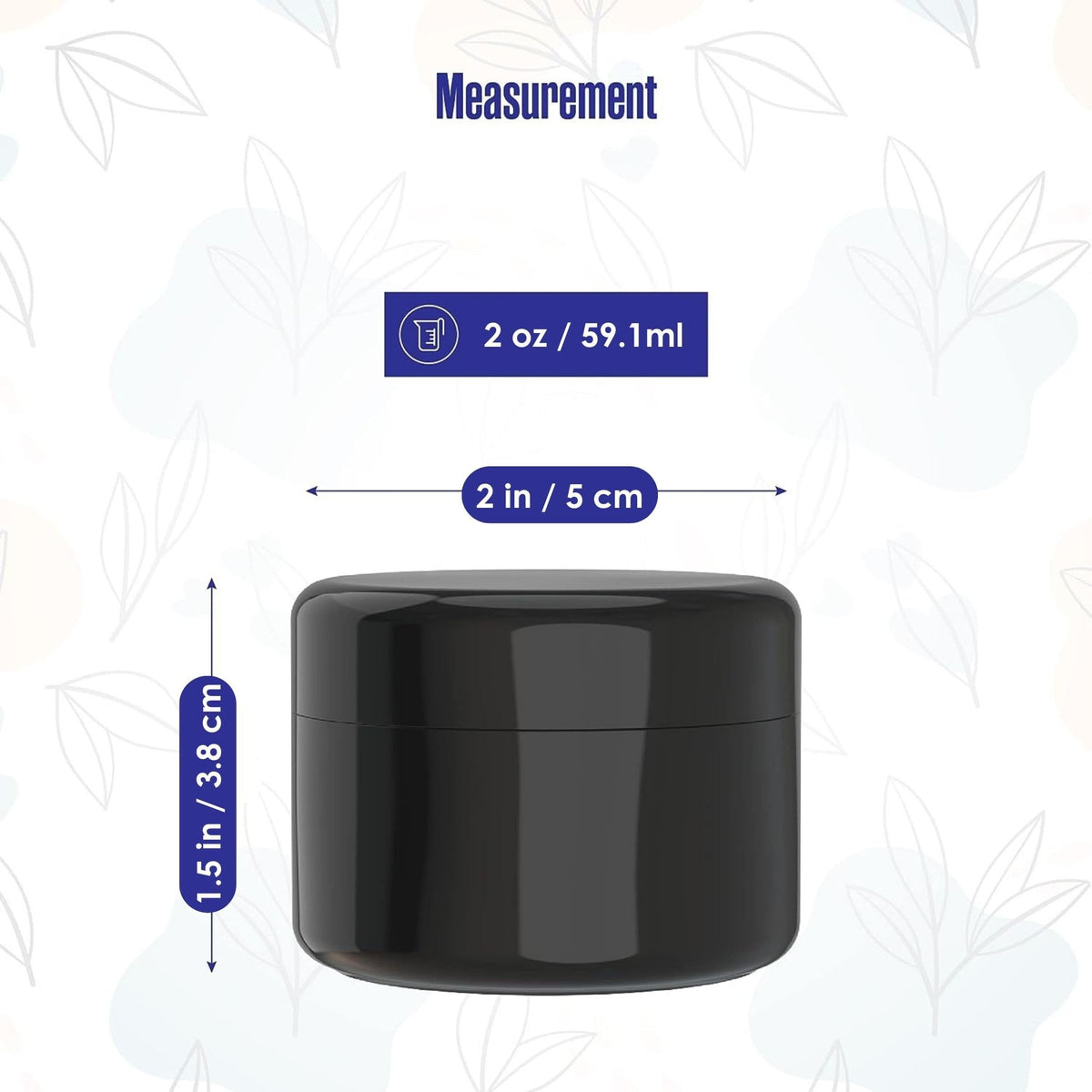 Houseables multi-use cosmetic container suitable for makeup, oils, balms, or small accessories.