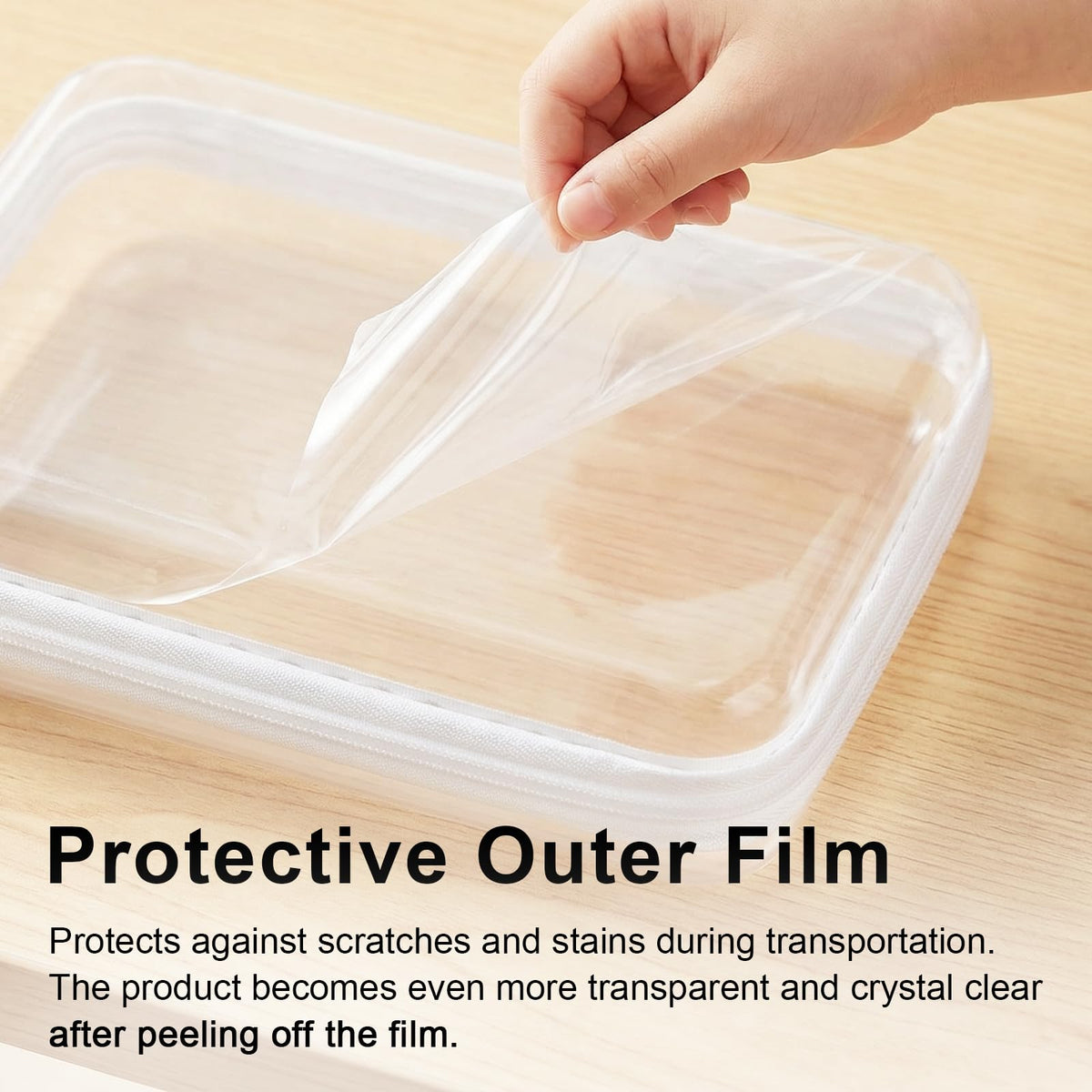 HOUYEE clear cosmetic storage bag large travel for vanity items