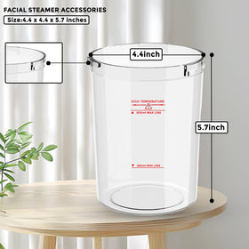 Hovinke water jar in use on an ozone facial steamer for steady steam