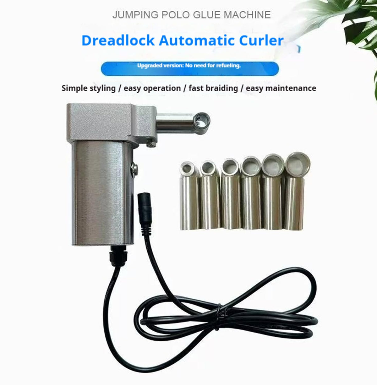 HOWANTIXY Dreadlocks Machine 8 mm focus enables medium loc density for natural appearance.