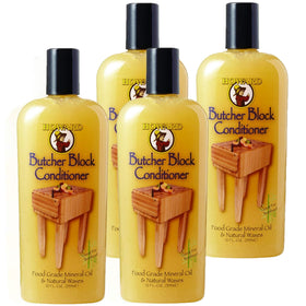 Howard BBC012 12oz bottle for butcher block conditioning keeps wood nourished.