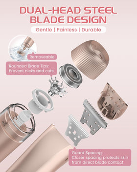 HOWSYKI bikini trimmer precision head used on bikini line and facial areas with care