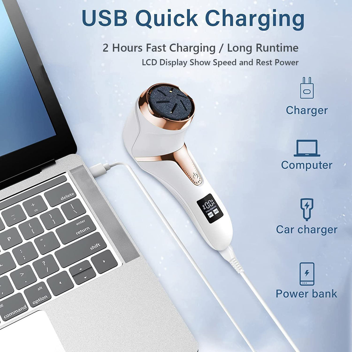 Hoxida USB charging cable for convenient cordless use