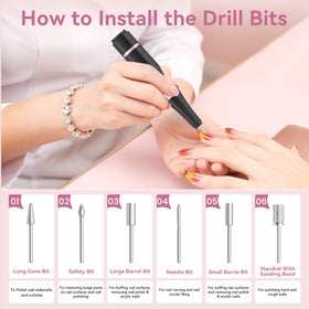 Hoxida nail drill operates with low heat and quiet performance during sessions