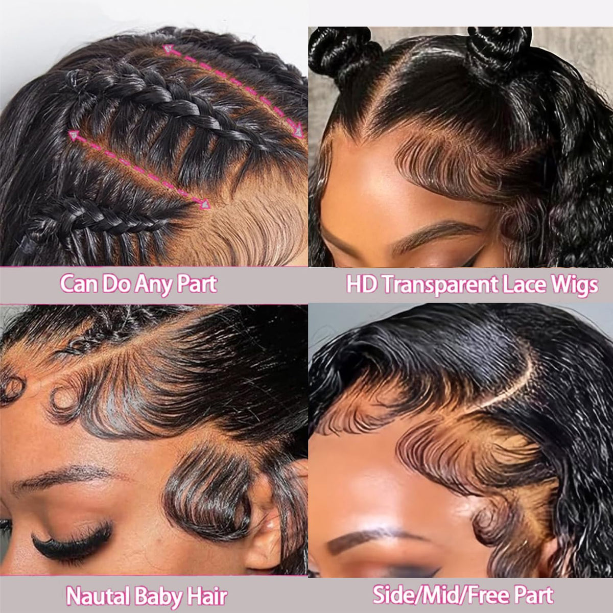 Hoyrhra pre-plucked cap offers easy parting and natural look
