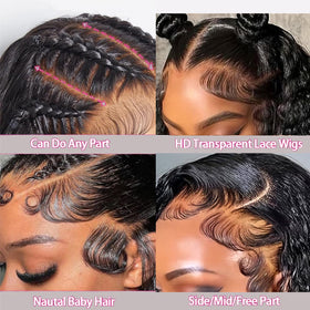 Hoyrhra pre-plucked cap offers easy parting and natural look