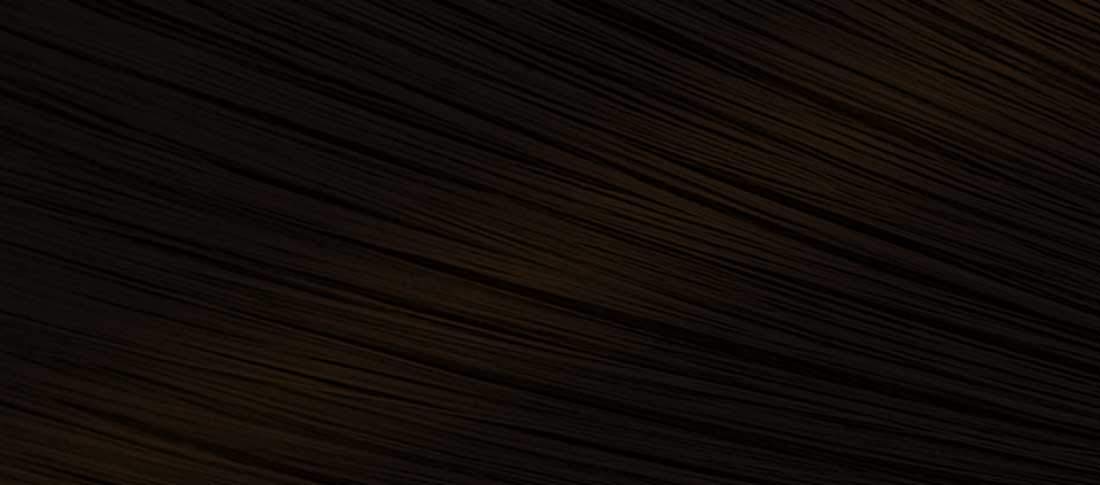 Hoyu Bigen Speedy Hair Color Refill No.8 Natural Black final shade after quick 10-minute application.