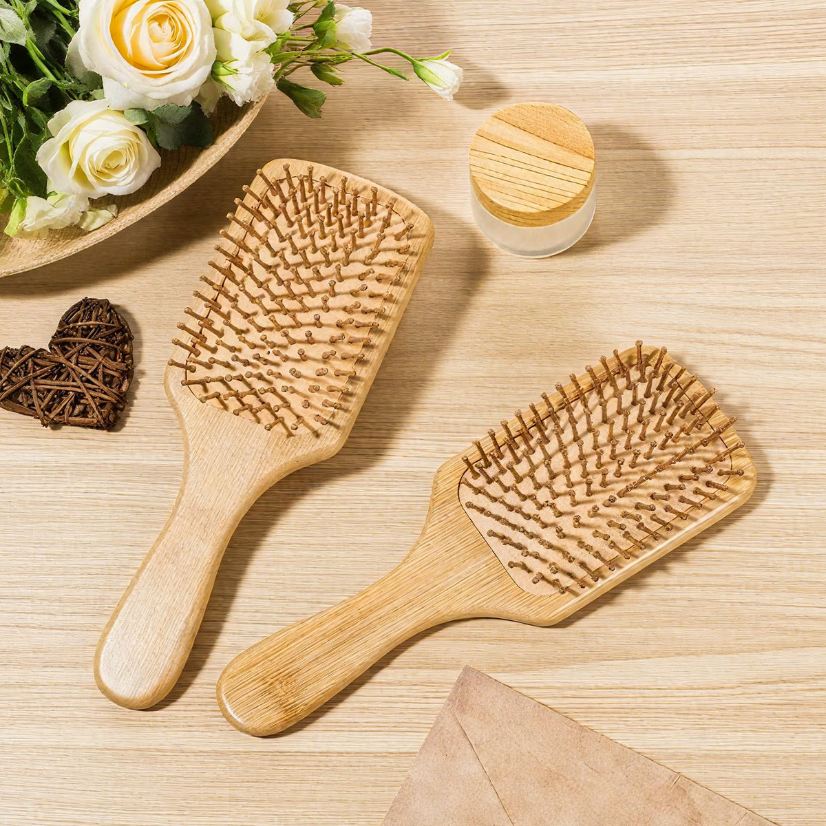 Hpmjz air cushion under bristles cushions brushing and reduces static