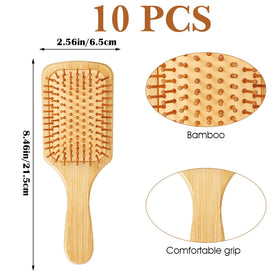 Hpmjz bamboo bristles close-up showing gentle scalp massage potential