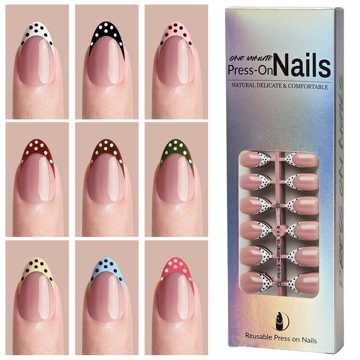 HPYFOI 9-color nail kit with designs for versatile looks