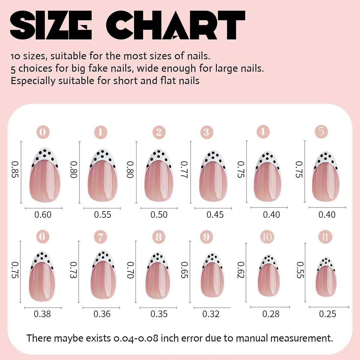 HPYFOI polka dot nails offer salon vibes without tools
