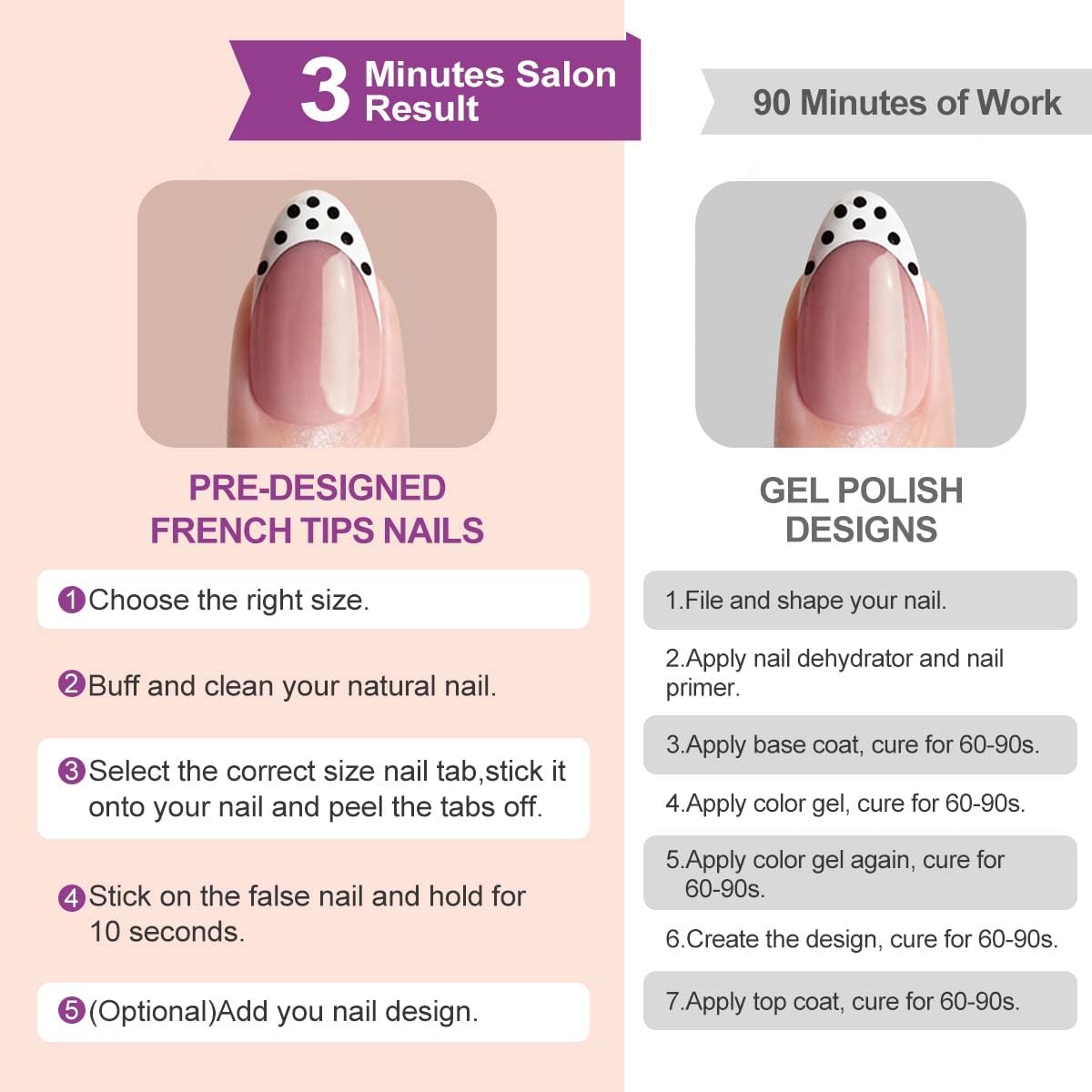 HPYFOI press-on nails deliver flexible fit for natural-looking results