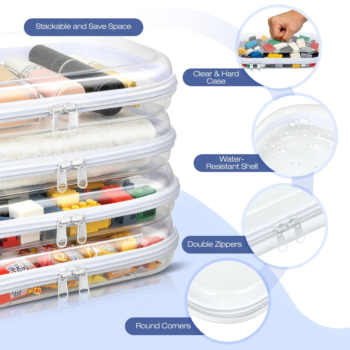 HQAUT high-clarity view shows items quickly for faster packing.