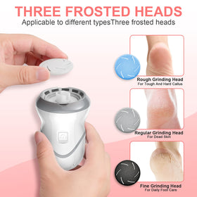 HQISTAR foot file two-speed unit showing adjustable grinding levels.