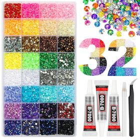 HRLbrc 18000 4mm multicolor rhinestones sparkle for dazzling DIY projects