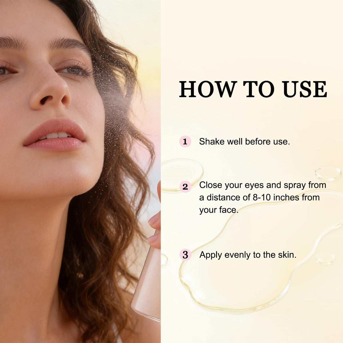 HRTTUO reef-safe SPF mist ideal for beach weddings and daily wear.