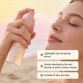HRTTUO hydrating sun care for face and body keeps skin supple.